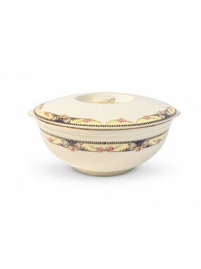 Ironstone Covered Casserole Lidded Serving Dish Universal Floral Cambridge Camwo